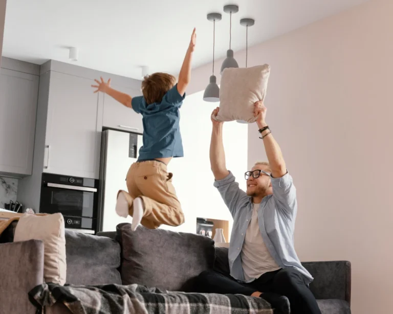 wood and rattan sideboard